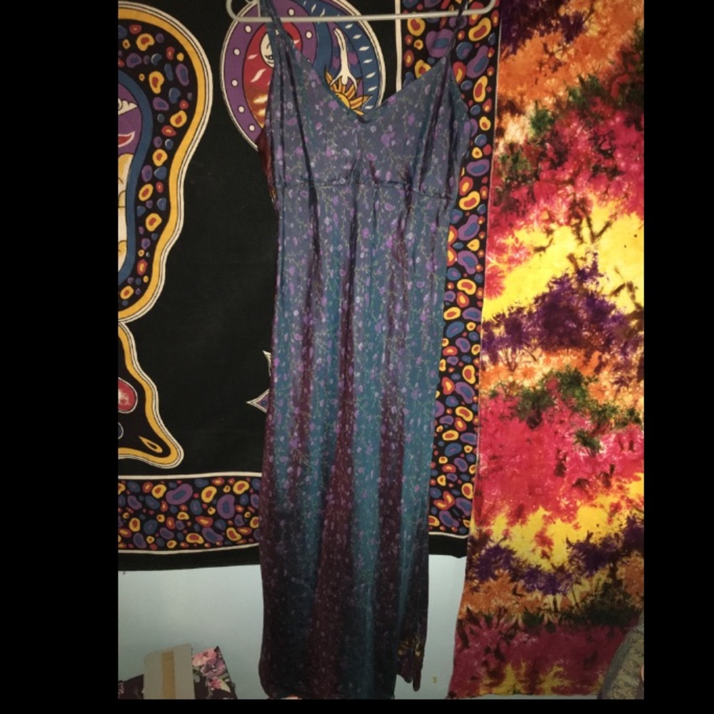 Long floral print festival dress